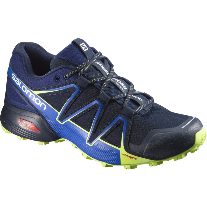 Chaussures De Trail Running Salomon Homme Bleu Marine - Salomon SPEEDCROSS VARIO 2 - France (1543-LO